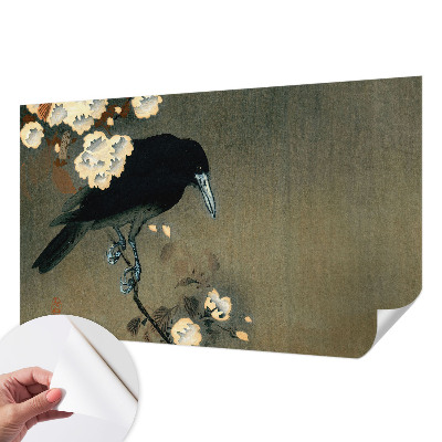 Peel and stick wall mural for kids' room with an exotic nature design