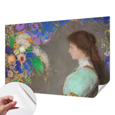 3D photo wallpaper mural with a romantic scene