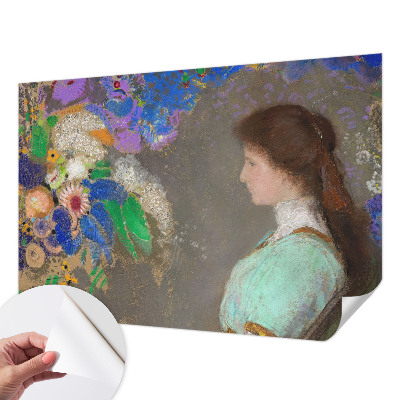 3D photo wallpaper mural with a romantic scene