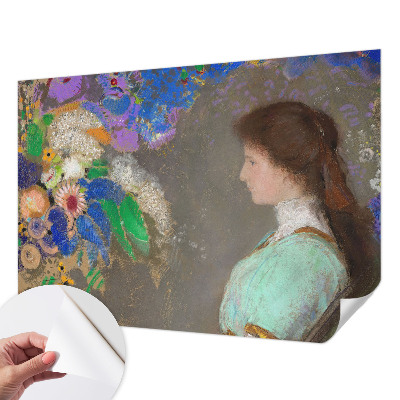 3D photo wallpaper mural with a romantic scene