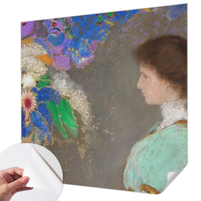 3D photo wallpaper mural with a romantic scene