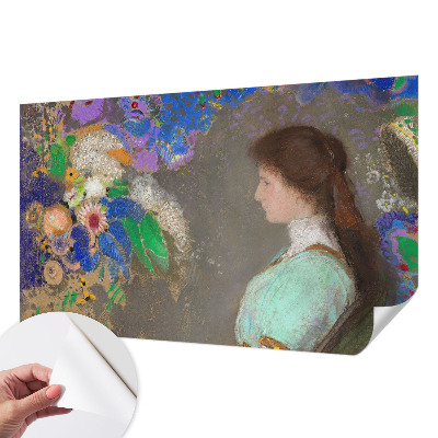3D photo wallpaper mural with a romantic scene