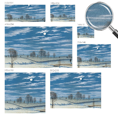 Nursery wall mural Winter landscape