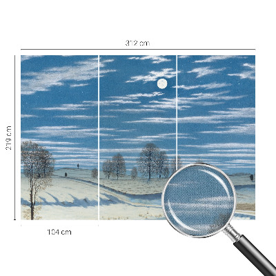 Nursery wall mural Winter landscape