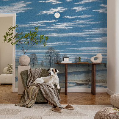 Nursery wall mural Winter landscape