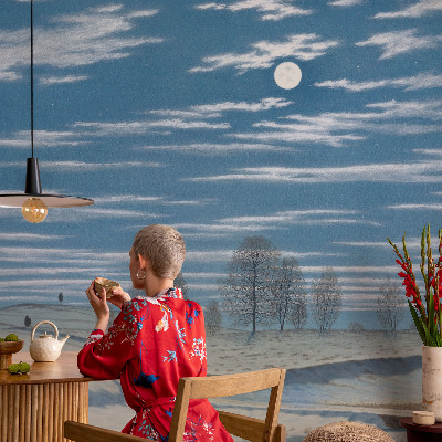 Nursery wall mural Winter landscape