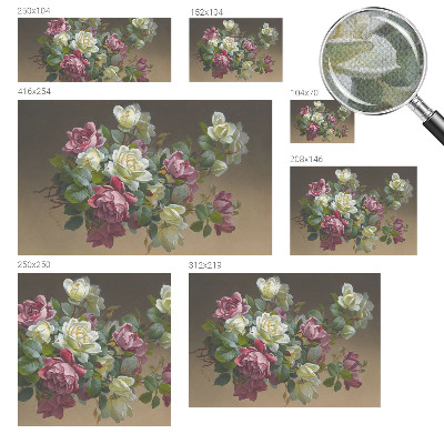 Self-adhesive wall mural Floral elegance