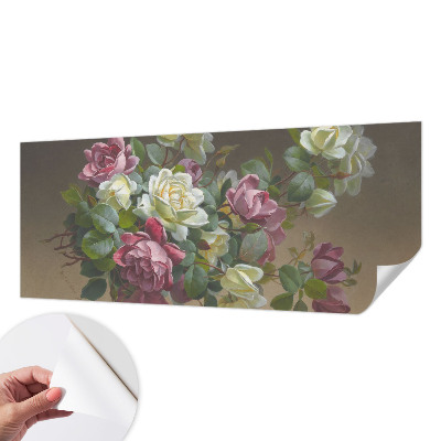 Self-adhesive wall mural Floral elegance