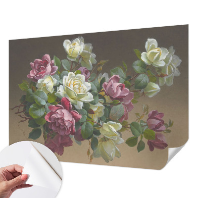 Self-adhesive wall mural Floral elegance