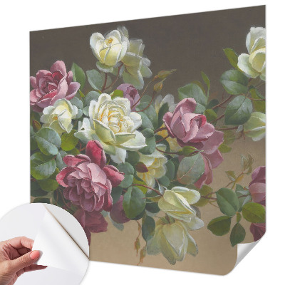 Self-adhesive wall mural Floral elegance