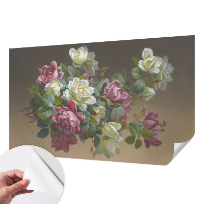 Self-adhesive wall mural Floral elegance
