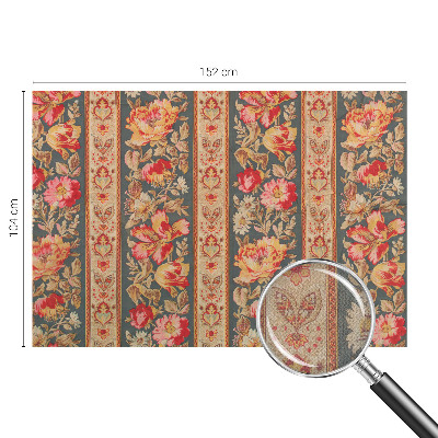 Self-adhesive photo wallpaper with a colorful floral design