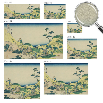 Removable wall mural wallpaper featuring a rural landscape design