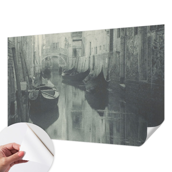 Peel and stick wall mural for bedroom Old canal