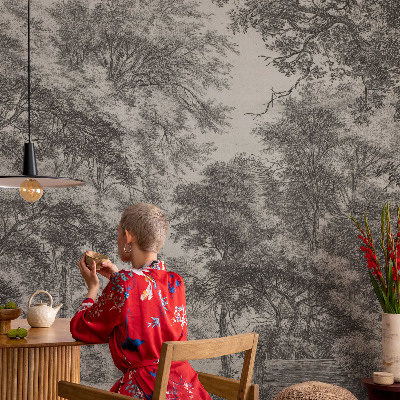 Removable wall mural Forest scenery