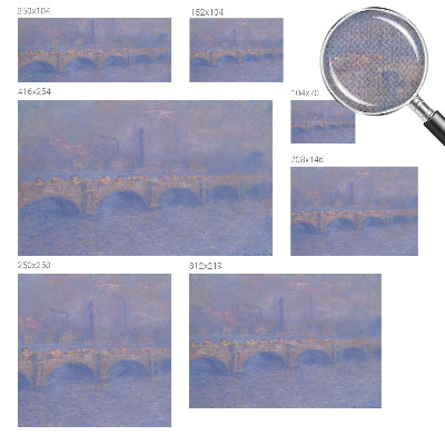 Peel and stick wall mural for kids' room Blue Bridge