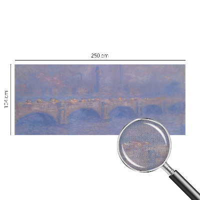 Peel and stick wall mural for kids' room Blue Bridge