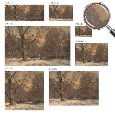 Children's wall mural Winter landscape