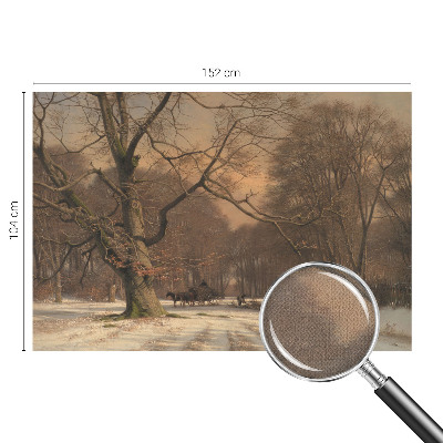 Children's wall mural Winter landscape