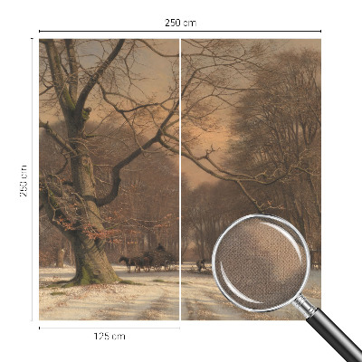 Children's wall mural Winter landscape