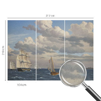 3D photo wallpaper mural with a sea adventure design