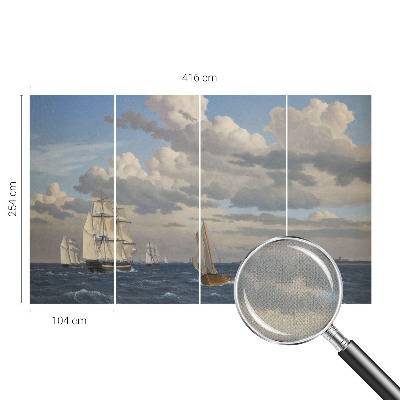 3D photo wallpaper mural with a sea adventure design