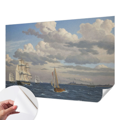 3D photo wallpaper mural with a sea adventure design