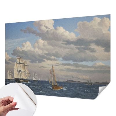 3D photo wallpaper mural with a sea adventure design
