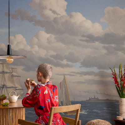 3D photo wallpaper mural with a sea adventure design