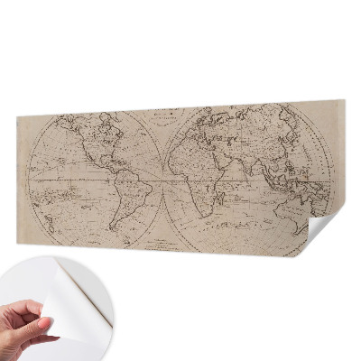 Baby room wall mural Old map