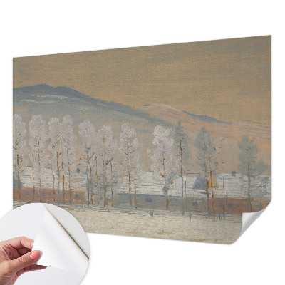 Self-adhesive photo wallpaper with a winter scenery motif