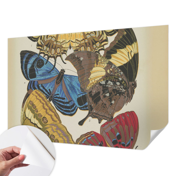 Stick-on wall mural with an inspiring butterflies design