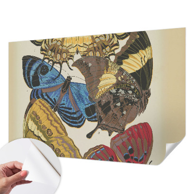 Stick-on wall mural with an inspiring butterflies design