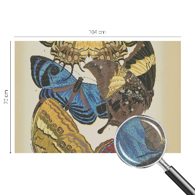 Stick-on wall mural with an inspiring butterflies design