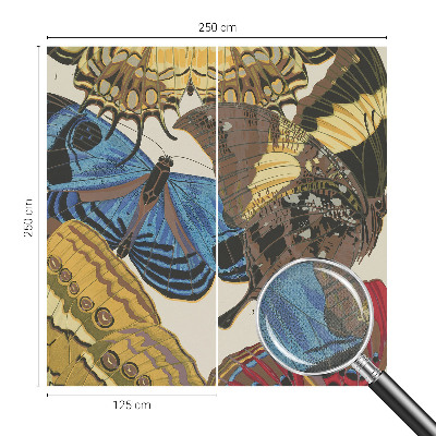 Stick-on wall mural with an inspiring butterflies design