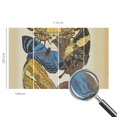Stick-on wall mural with an inspiring butterflies design