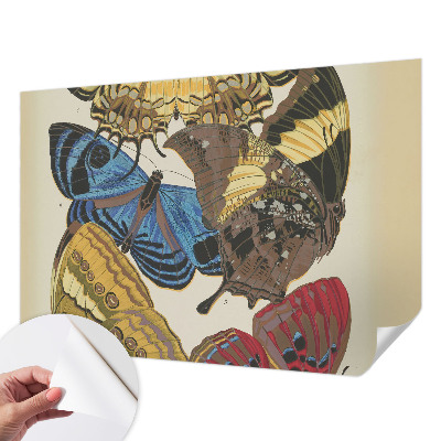 Stick-on wall mural with an inspiring butterflies design