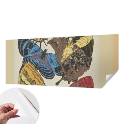 Stick-on wall mural with an inspiring butterflies design