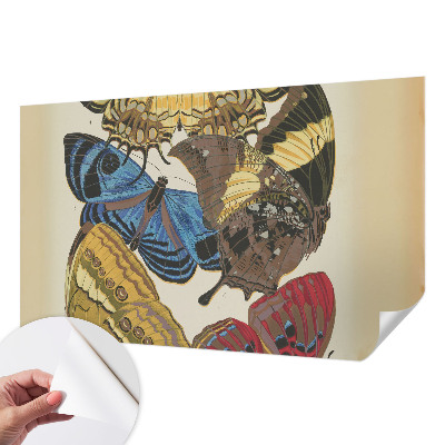 Stick-on wall mural with an inspiring butterflies design