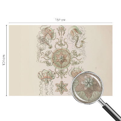 Peel and stick wall mural featuring an underwater world design for the living room