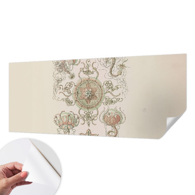 Peel and stick wall mural featuring an underwater world design for the living room