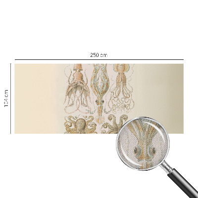 Peel and stick wall mural for bedroom featuring sea life