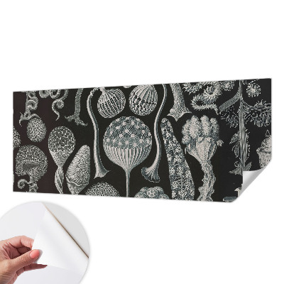 3D wall mural with a magical plants design
