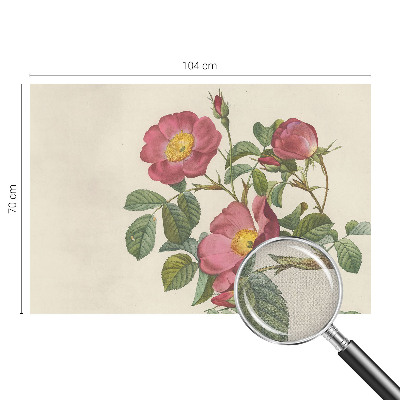 3D photo wallpaper mural Rose motif