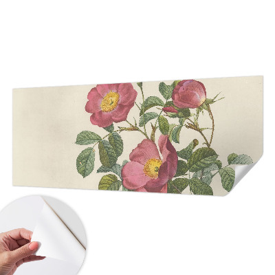 3D photo wallpaper mural Rose motif