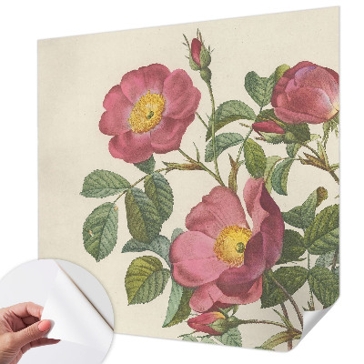 3D photo wallpaper mural Rose motif