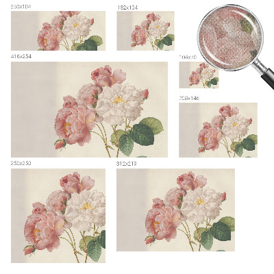 Nursery wall mural Romantic roses