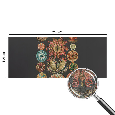 Peel and stick wall mural for living room with a sea-inspired design