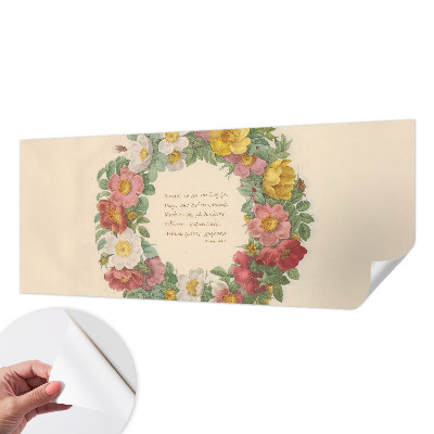Children's wall mural Floral wreath