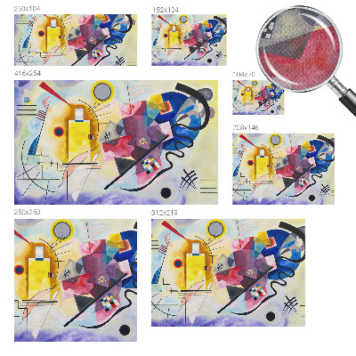 Peel and stick wallpaper mural with a colorful abstract design